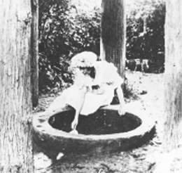 Genevieve Riley at Licton Springs, 1913